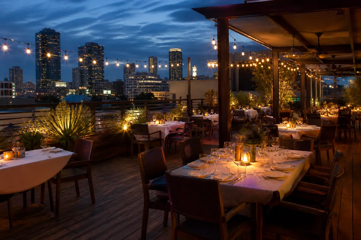 Photoreal editorial view of Reata Restaurant in Fort Worth, Texas