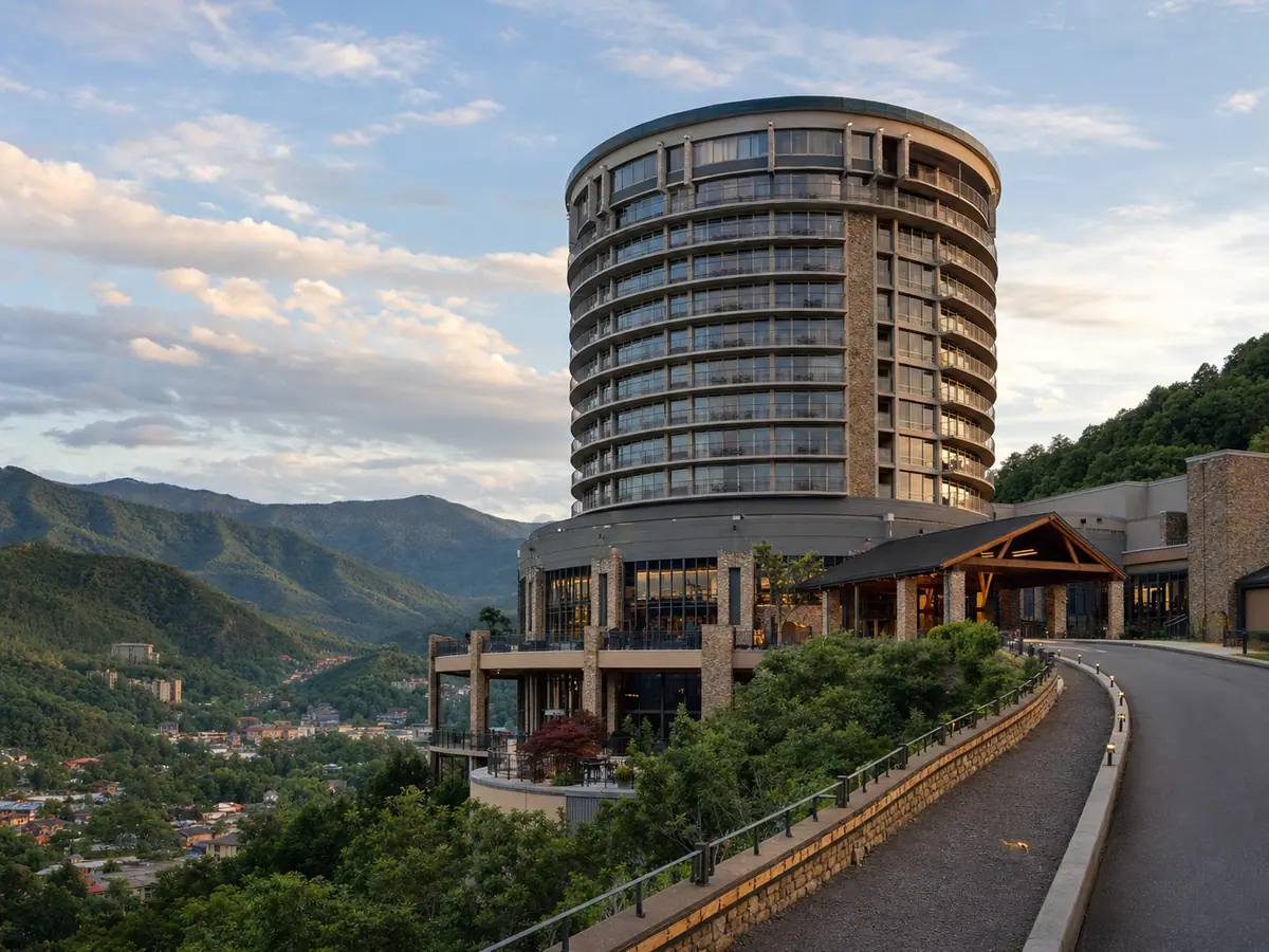 Photoreal exterior of The Park Vista - a DoubleTree by Hilton Hotel - Gatlinburg