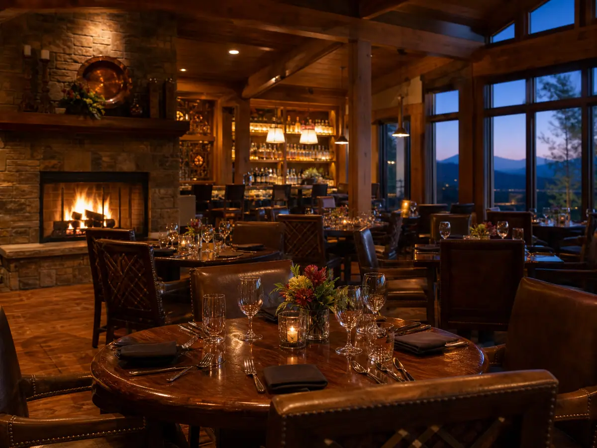 Photoreal dining or food scene representing Cherokee Grill in Gatlinburg