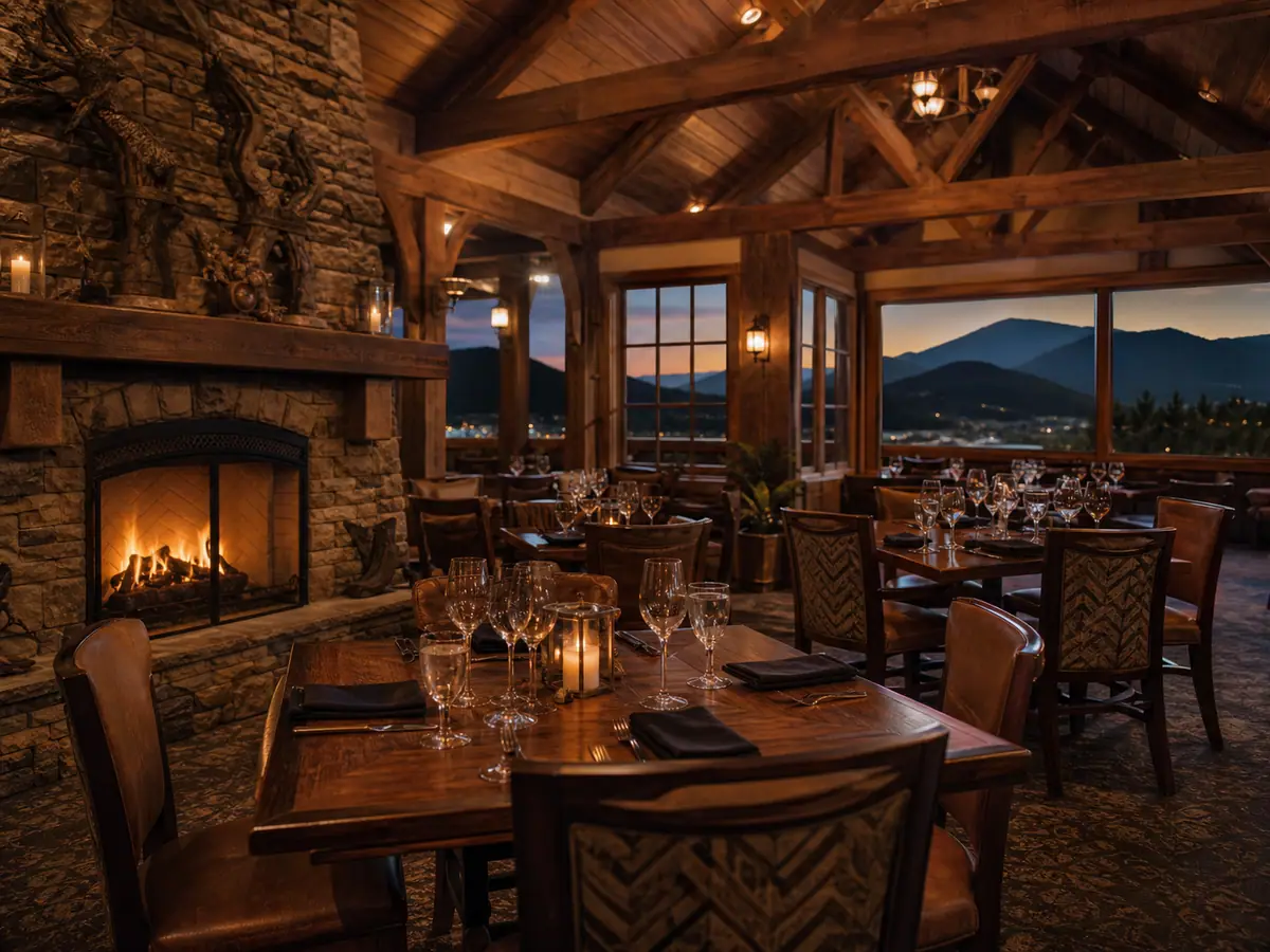 Photoreal dining or food scene representing The Park Grill in Gatlinburg