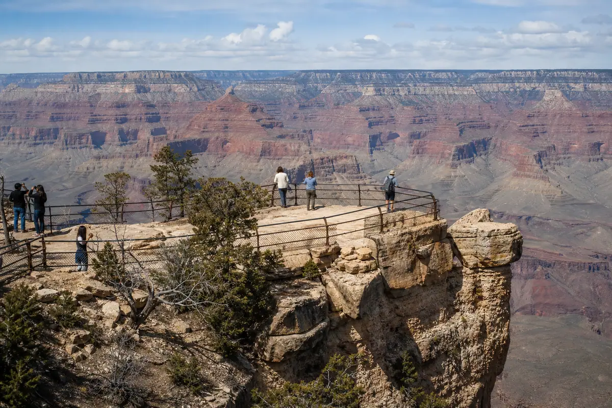 Photoreal Grand Canyon Mather Point overlook scene