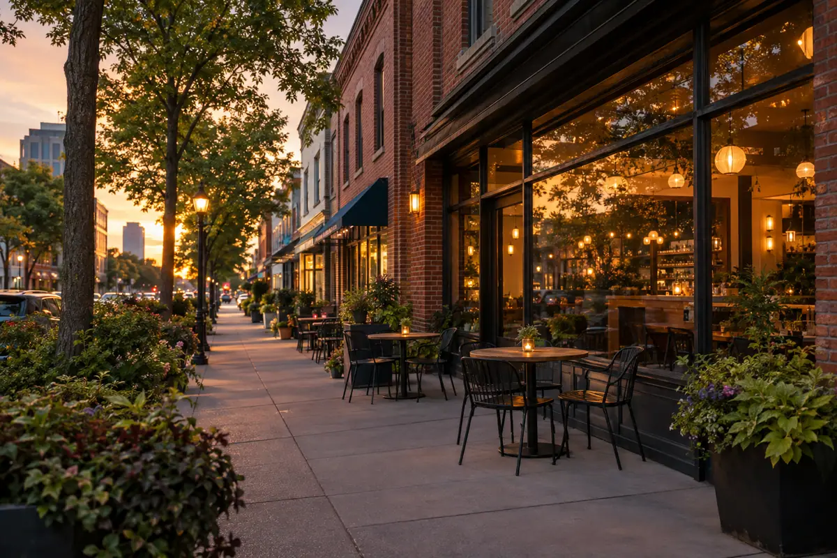 Photorealistic view of Uptown Grand Rapids in Grand Rapids