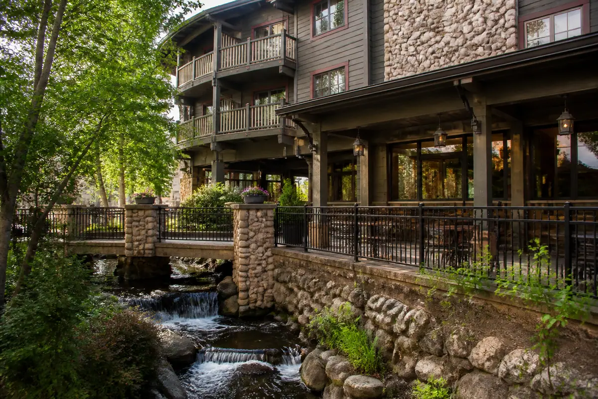 Photoreal exterior or lobby view of Grand Bohemian Lodge Greenville in Greenville