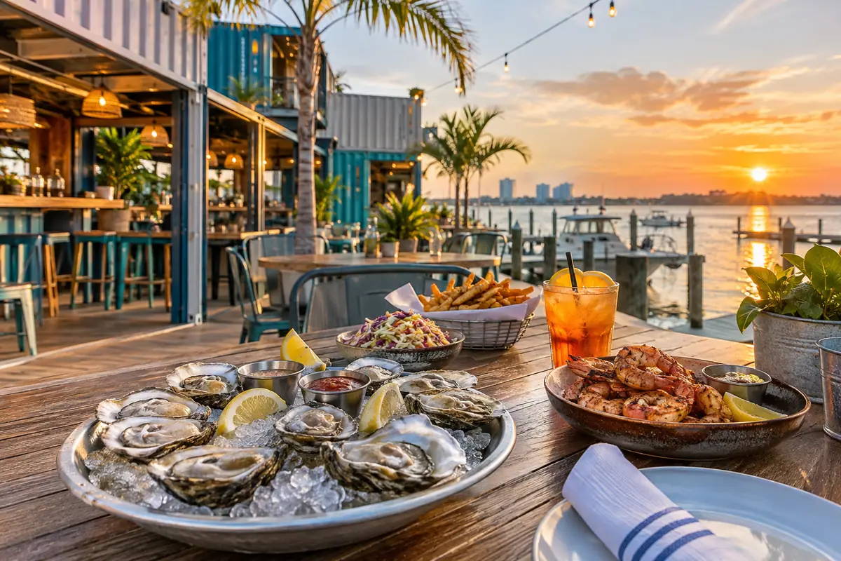 Photoreal travel-editorial view of The Gulf in Gulf Shores, Alabama