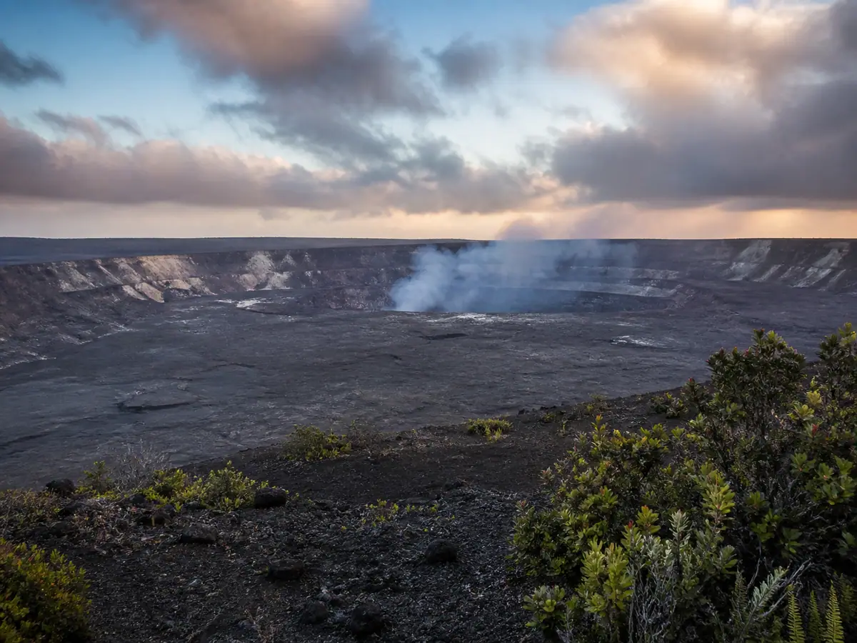 Hawaiʻi Volcanoes National Park Crater Rim Drive on Hawaiʻi Island