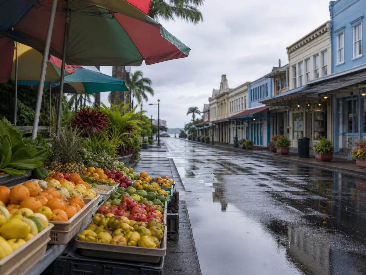 Hilo Farmers Market and Downtown Walk on Hawaiʻi Island