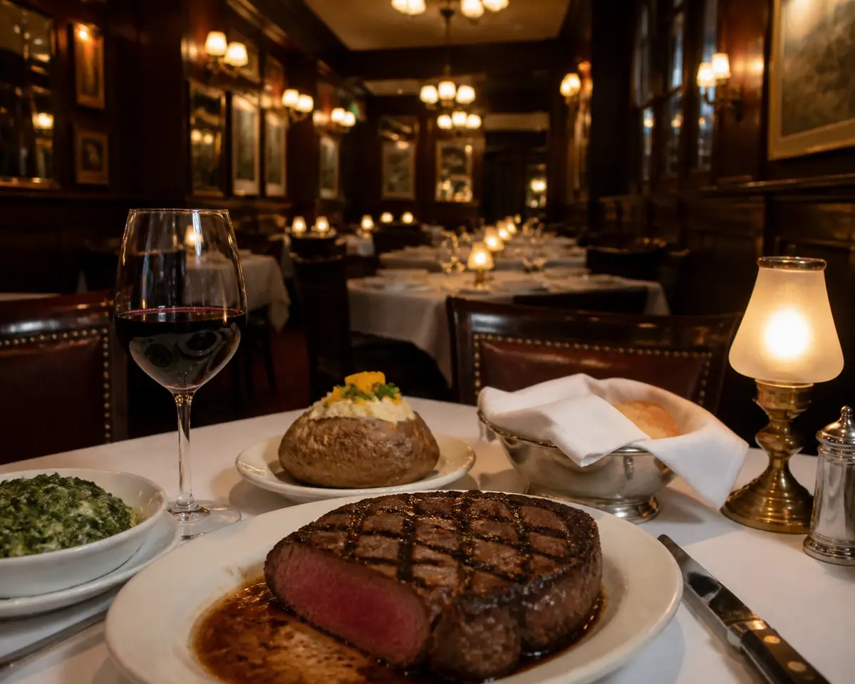 Photoreal view of St. Elmo Steak House in Indianapolis