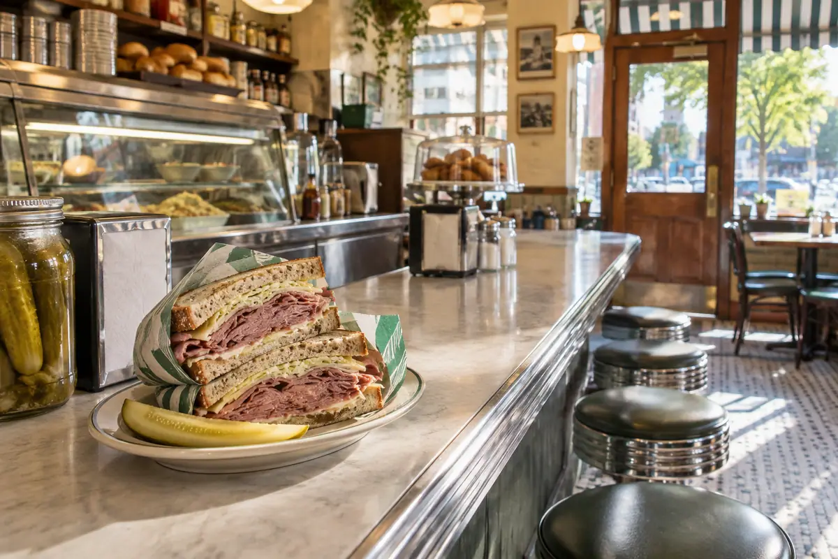 Photoreal travel-editorial view of Pinegrove Deli in Jacksonville, Florida