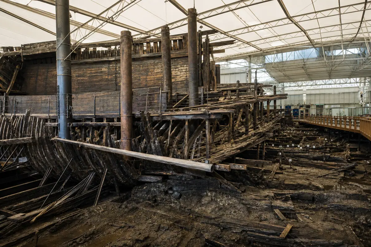 Photoreal travel-editorial view of Arabia Steamboat Museum in Kansas City, Missouri