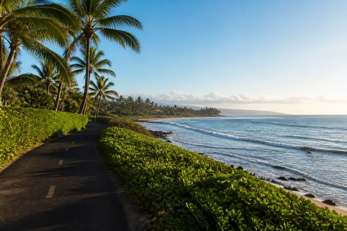 Kapaʻa Bike Path and Keālia Beach on Kauaʻi