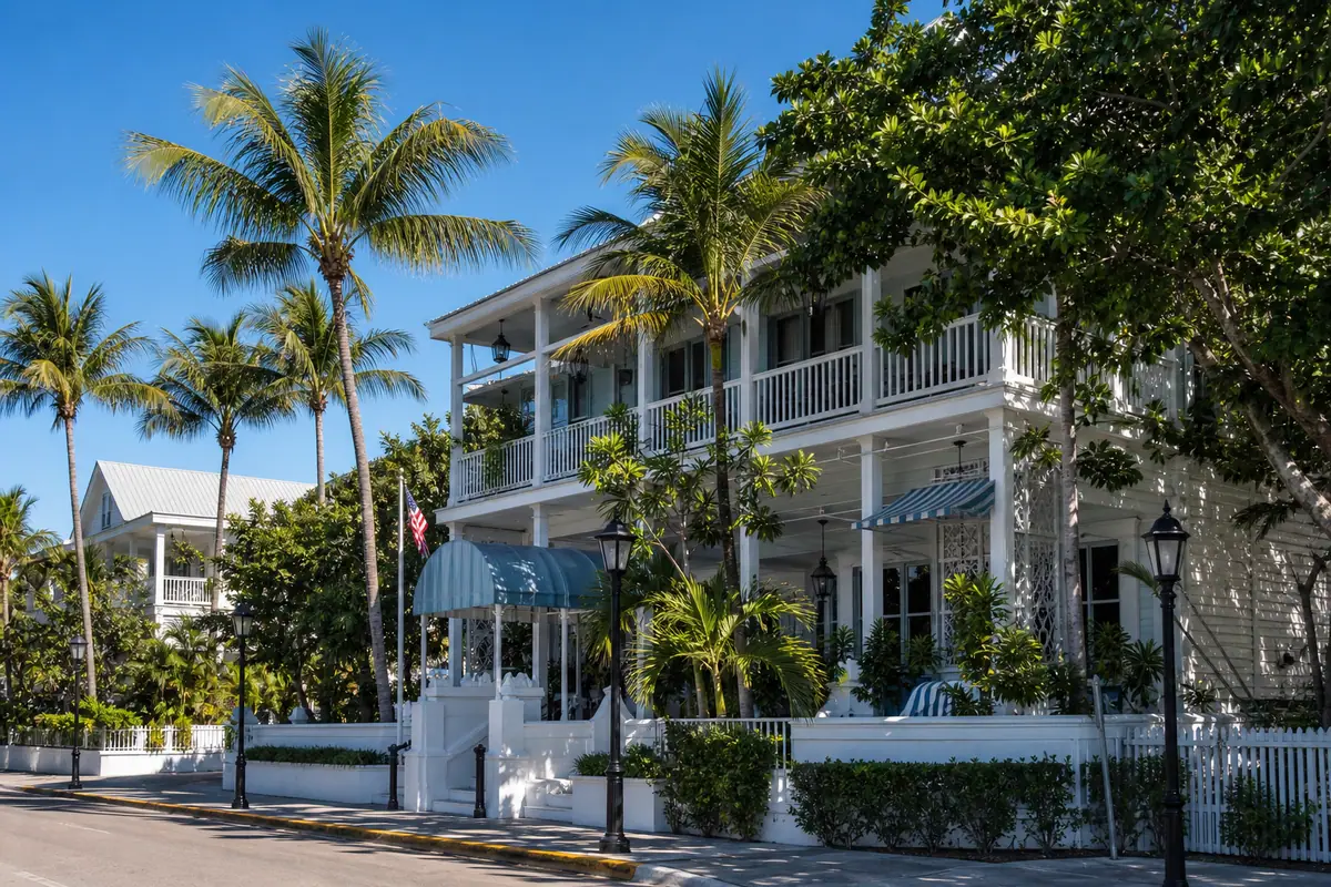 Photoreal beachfront view of Southernmost Beach Resort in Key West