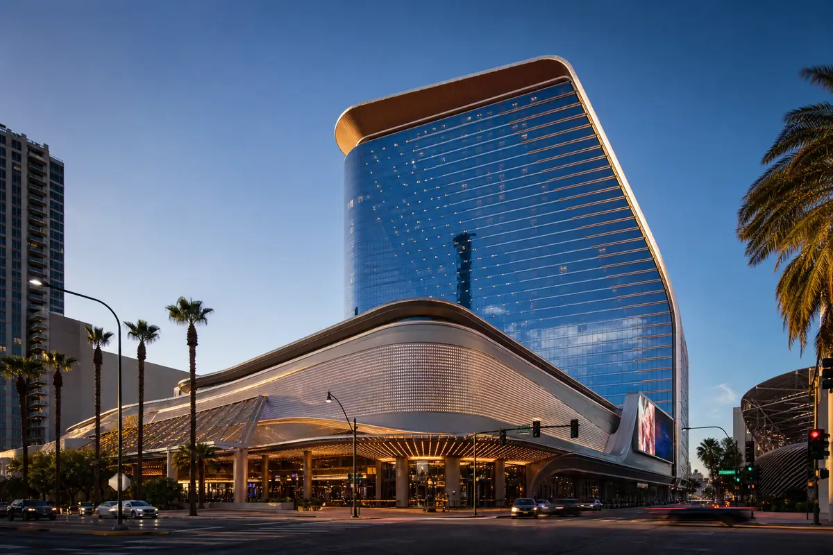 Photoreal Circa Resort & Casino suite in Las Vegas
