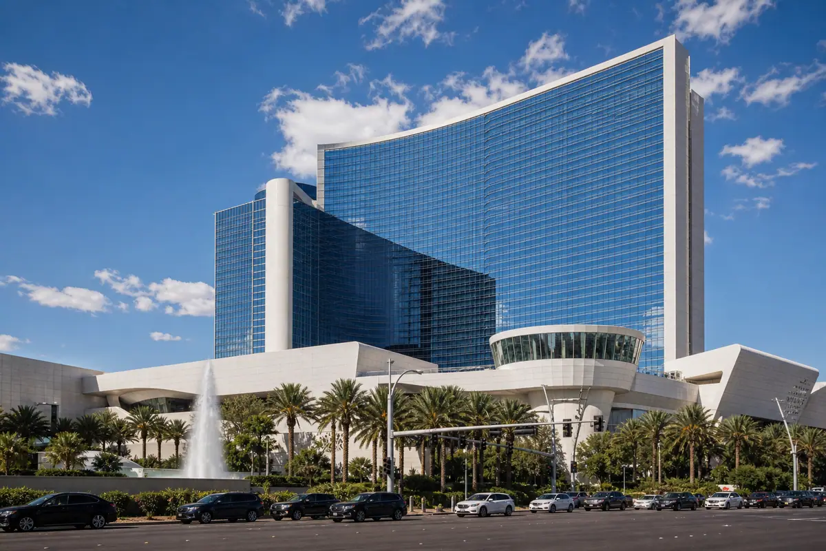 Photoreal Fontainebleau Las Vegas luxury room with Strip views