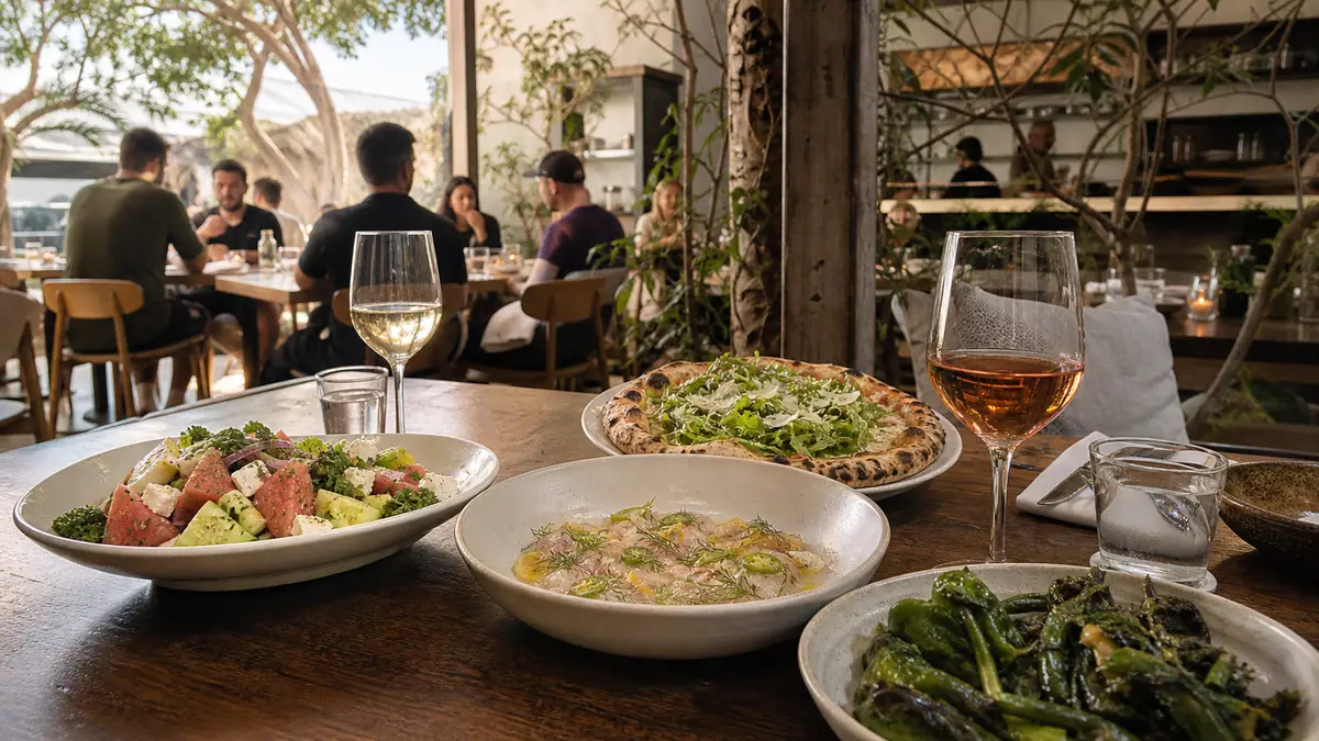 Photoreal California plates at Gjelina in Los Angeles