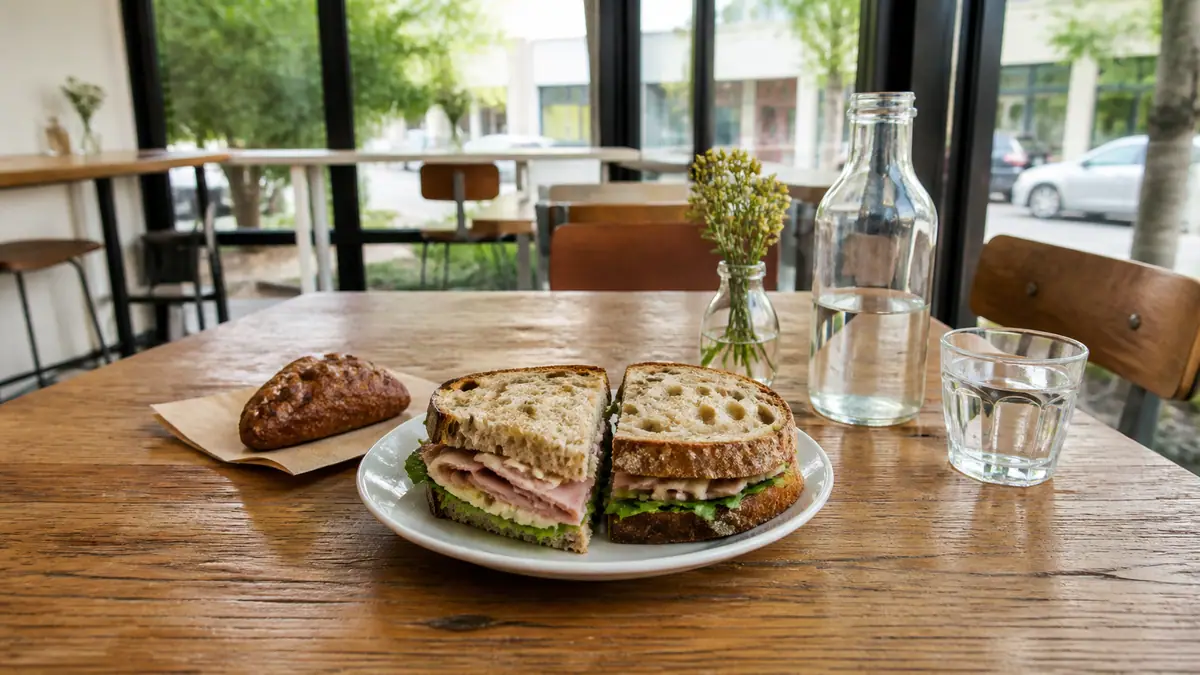 Photoreal travel-editorial view of Madison Sourdough in Madison, Wisconsin