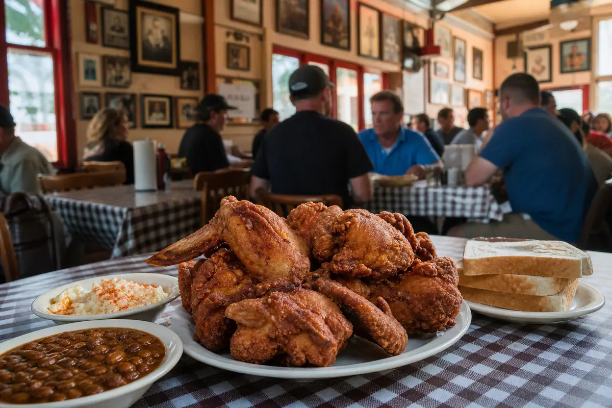 Photoreal view of Gus's World Famous Fried Chicken in Memphis