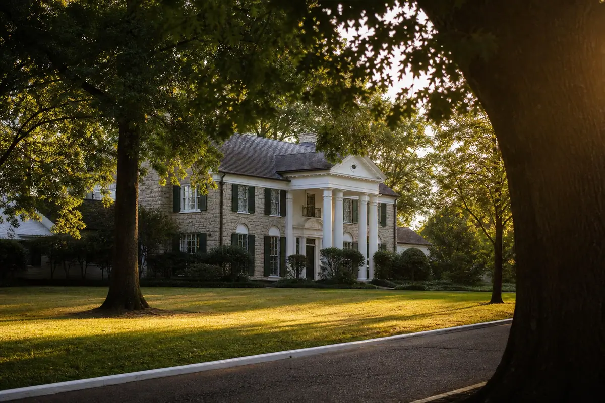 Photoreal view of Graceland in Memphis