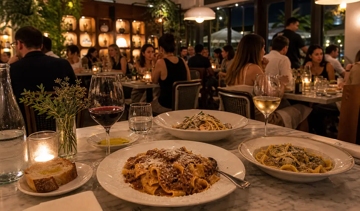 Photoreal dining or food scene representing Macchialina in Miami Beach