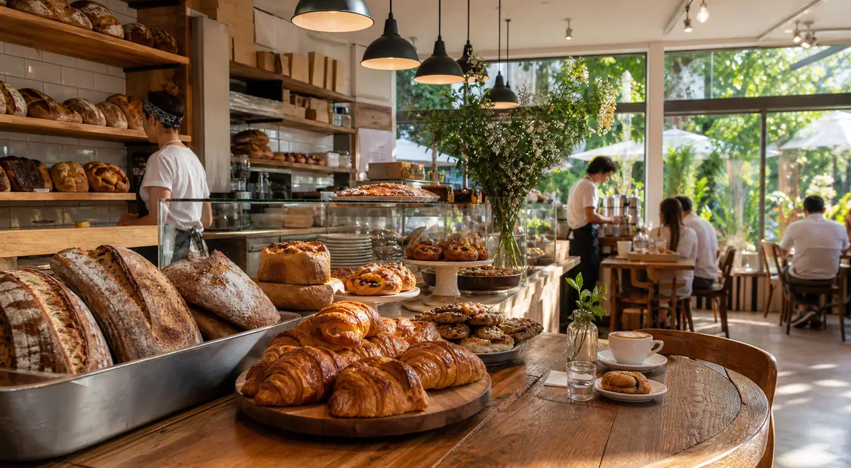 Photoreal dining or food scene representing Zak the Baker in Miami