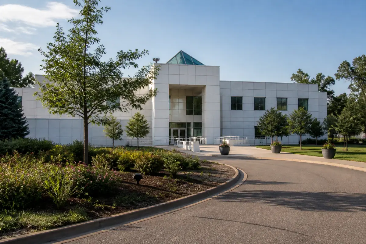 Photoreal view of Paisley Park in Minneapolis
