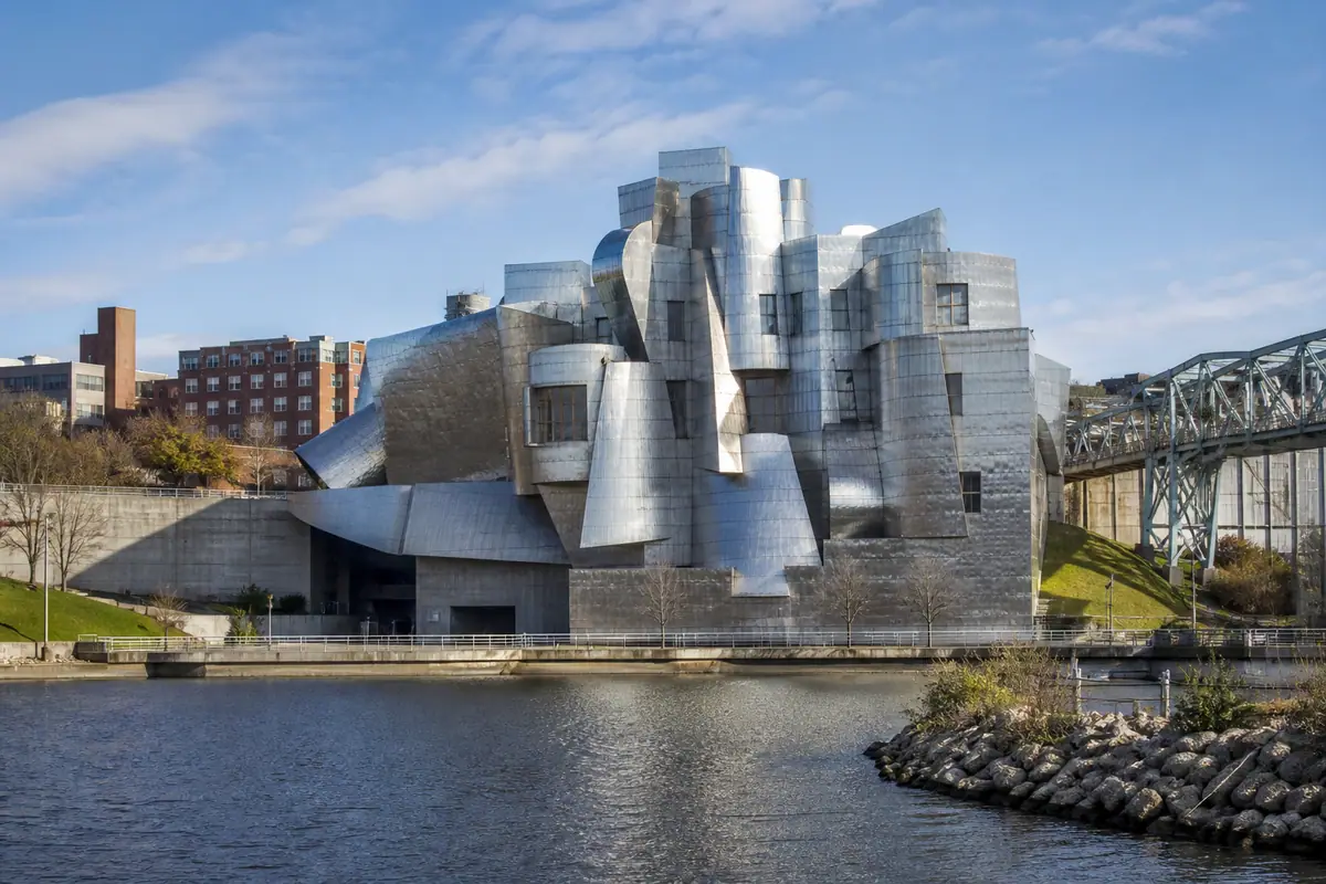 Photoreal view of Weisman Art Museum in Minneapolis