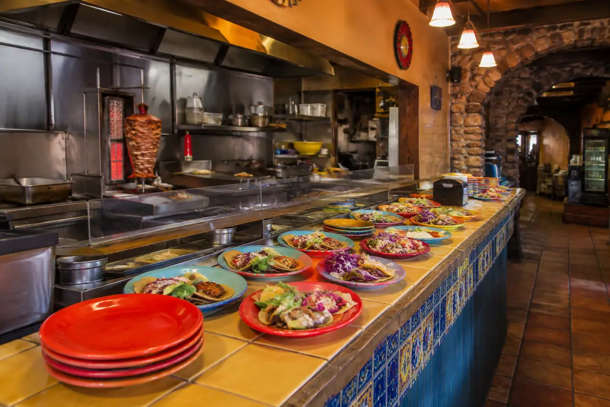 Photoreal travel-editorial view of Giliberto's Mexican Taco Shop in Moab, Utah