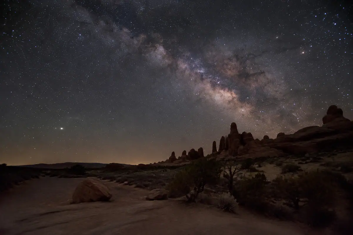 Photoreal travel-editorial view of Moab Stargazing in Moab, Utah