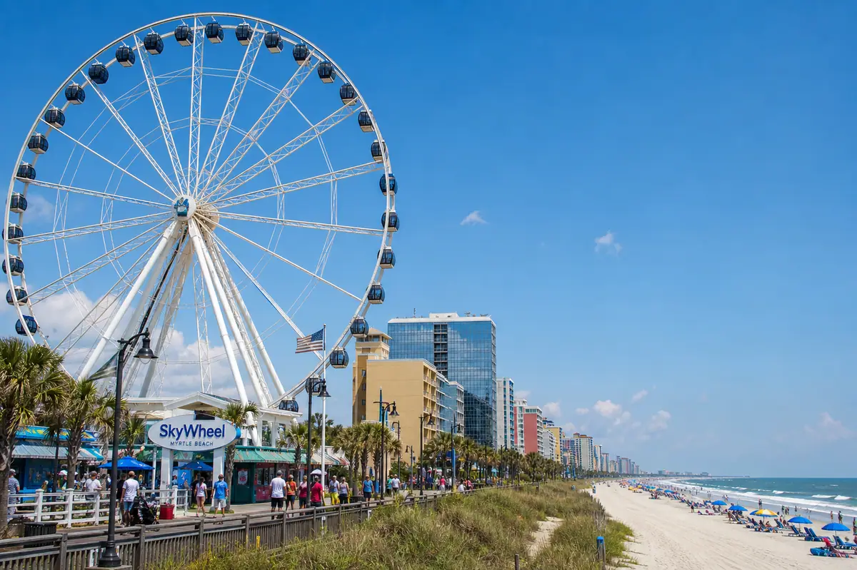 Photoreal SkyWheel Myrtle Beach on the oceanfront