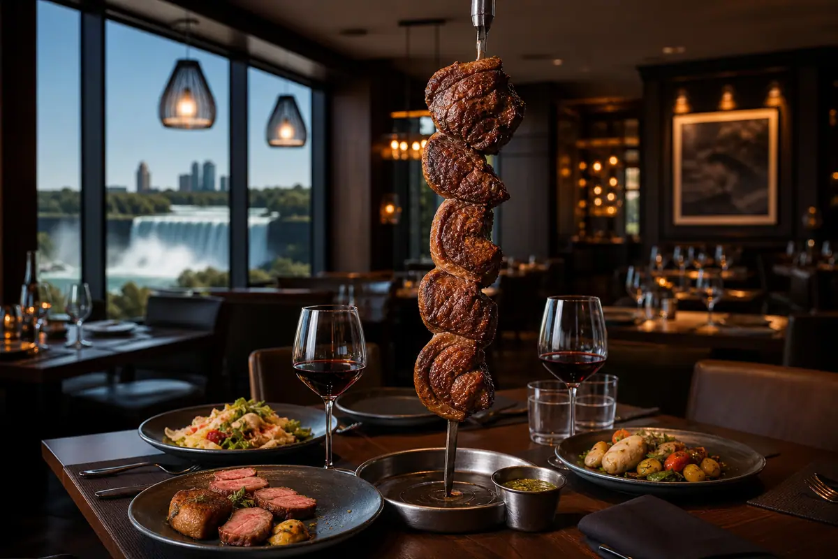 Photoreal view of Brasa Brazilian Steakhouse in Niagara Falls, New York