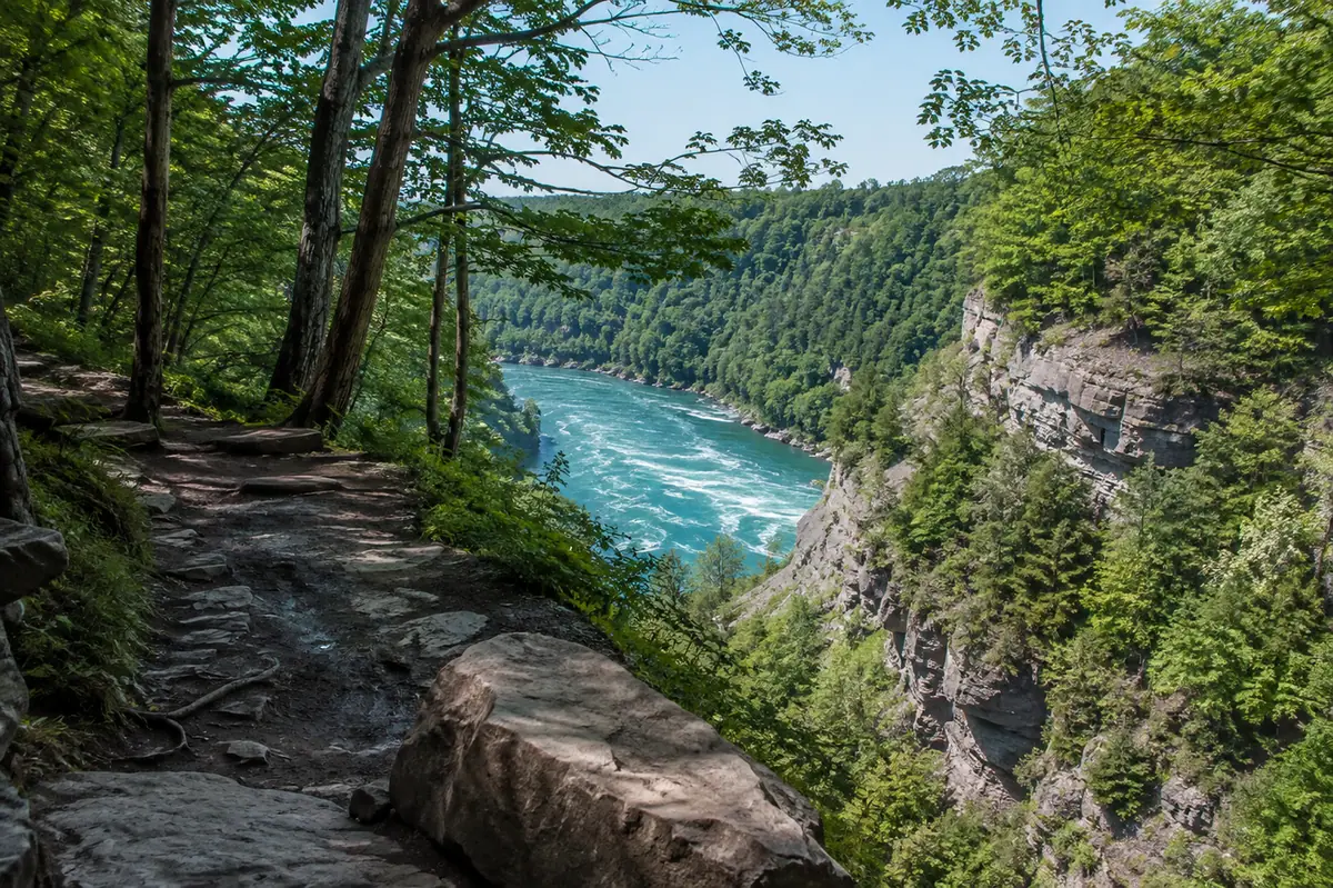 Photoreal Niagara Gorge overlook at Devils Hole State Park