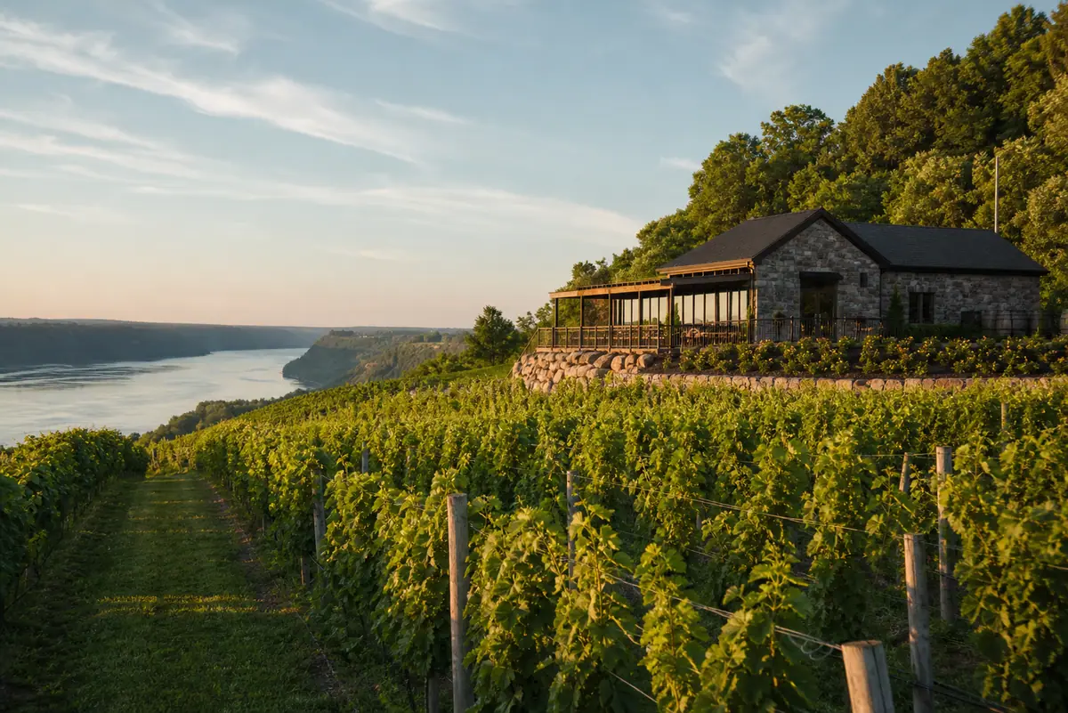 Photoreal view of Niagara Wine Trail in Niagara Falls, New York
