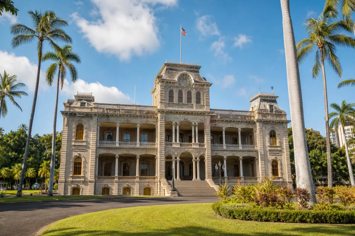 Photoreal Iolani Palace in Honolulu on Oahu