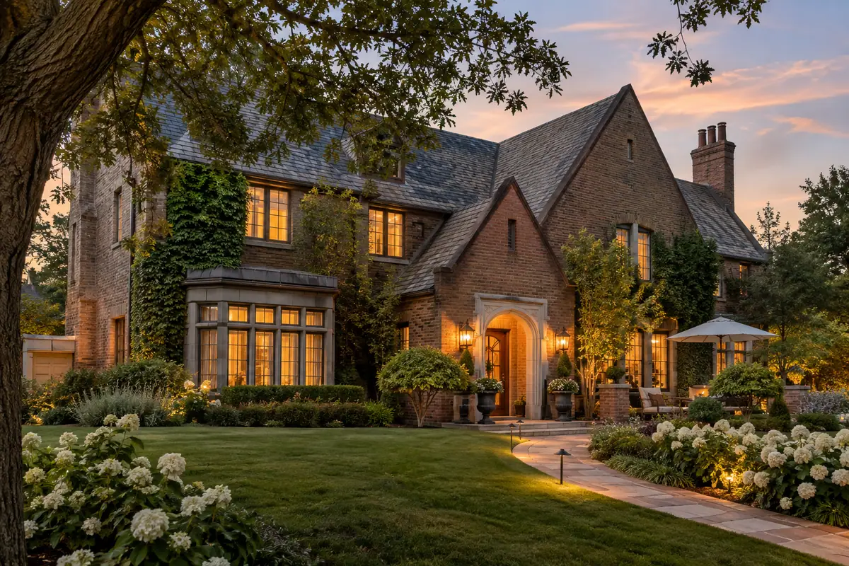 Photoreal travel-editorial view of Bradford House in Oklahoma City, Oklahoma