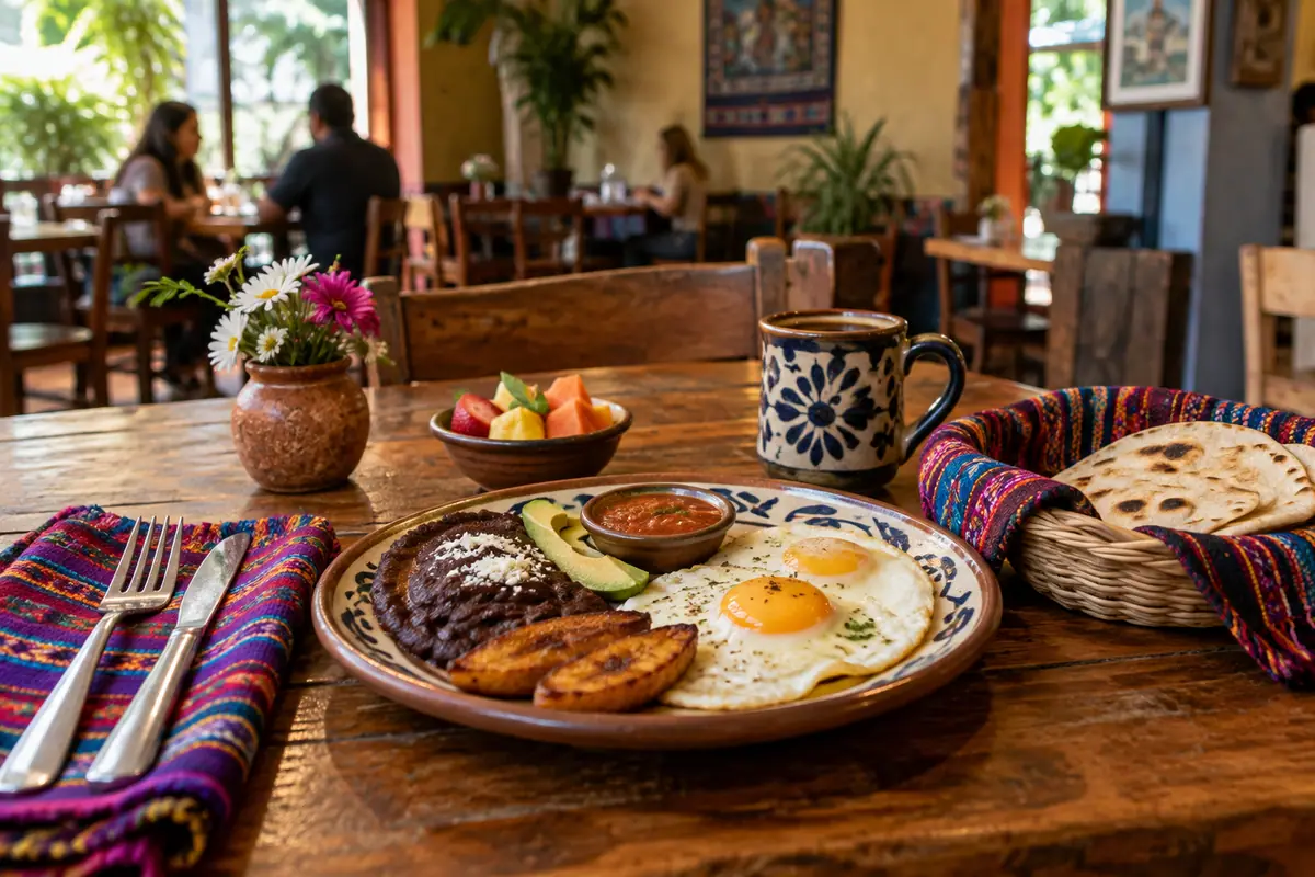 Photoreal travel-editorial view of Cafe Kacao in Oklahoma City, Oklahoma