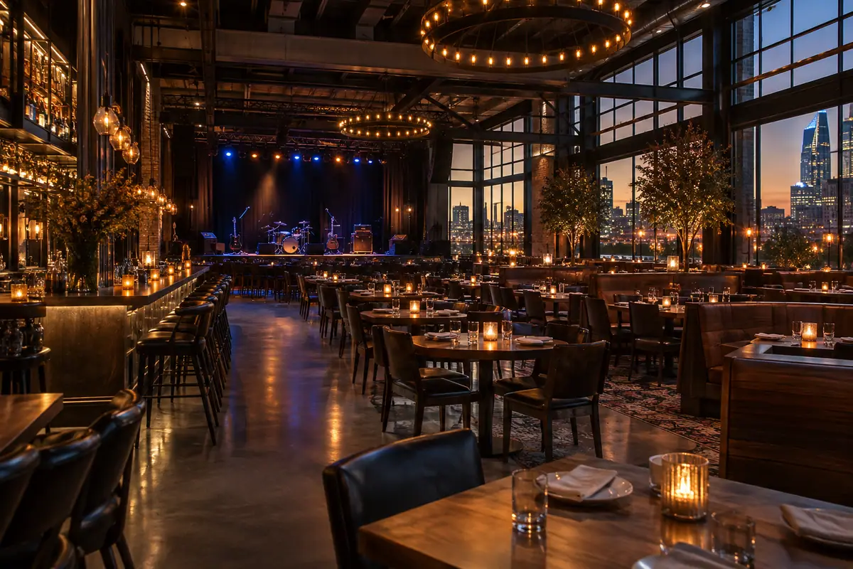 Photoreal travel-editorial view of The Jones Assembly in Oklahoma City, Oklahoma