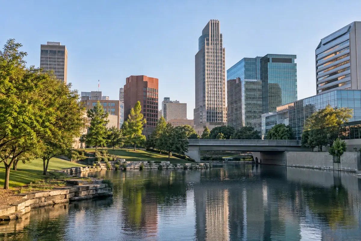 Photoreal travel-editorial view of Dante in Omaha, Nebraska
