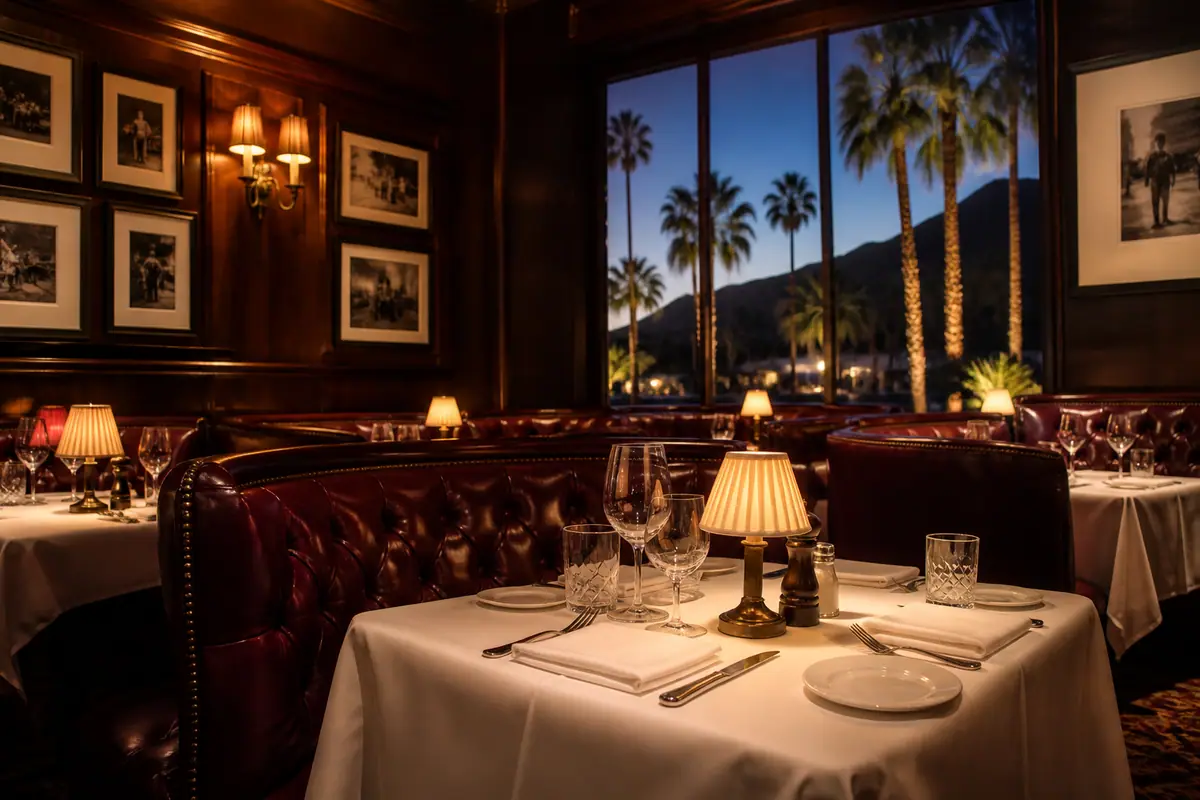Photoreal view of Mr. Lyons Steakhouse in Palm Springs