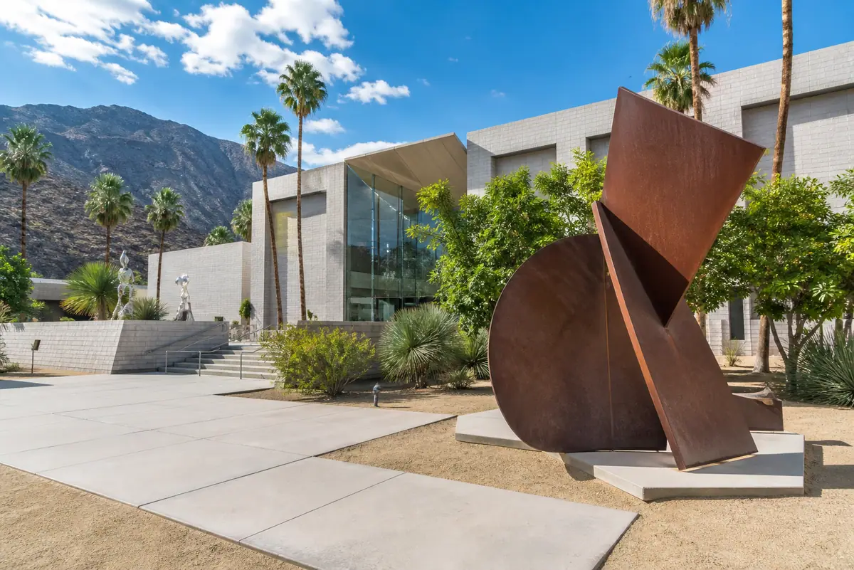 Photoreal view of Palm Springs Art Museum in Palm Springs