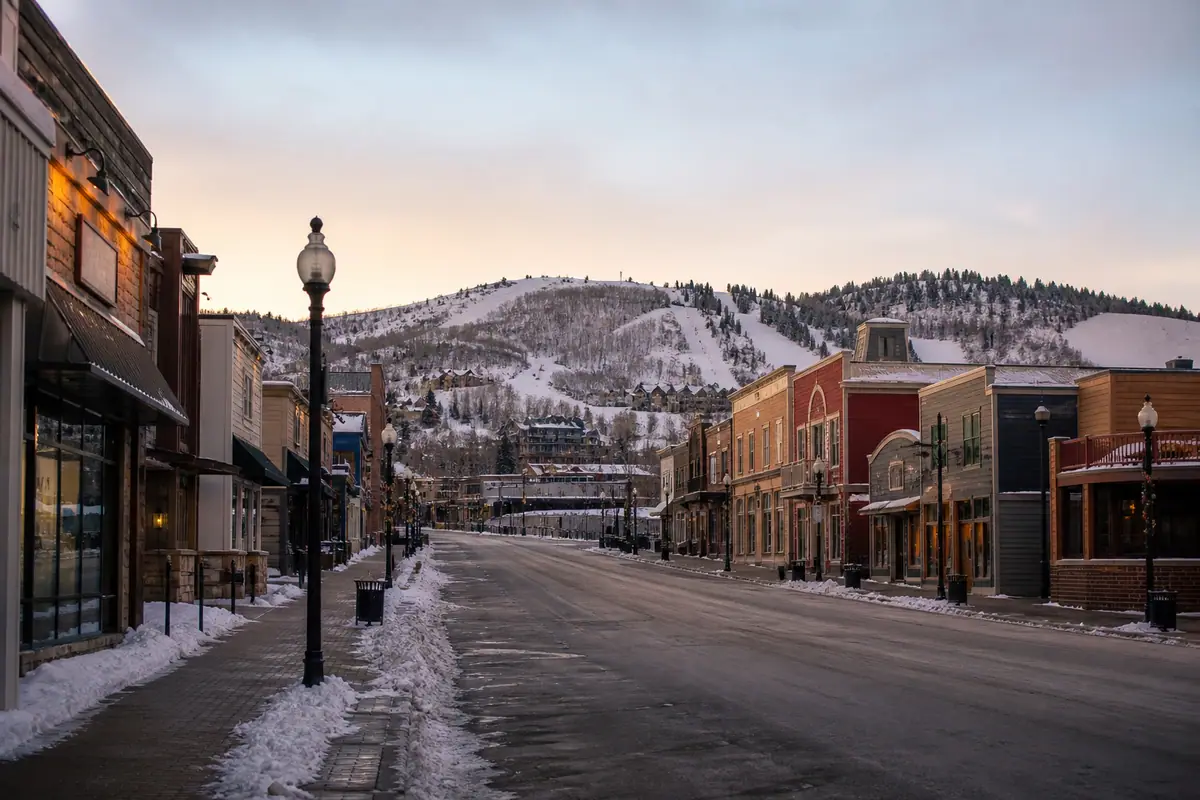 Photorealistic travel-editorial view of Grappa in Park City, Utah