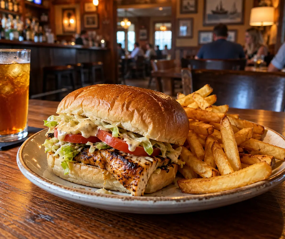 Photoreal travel-editorial view of Hub Stacey's in Pensacola, Florida
