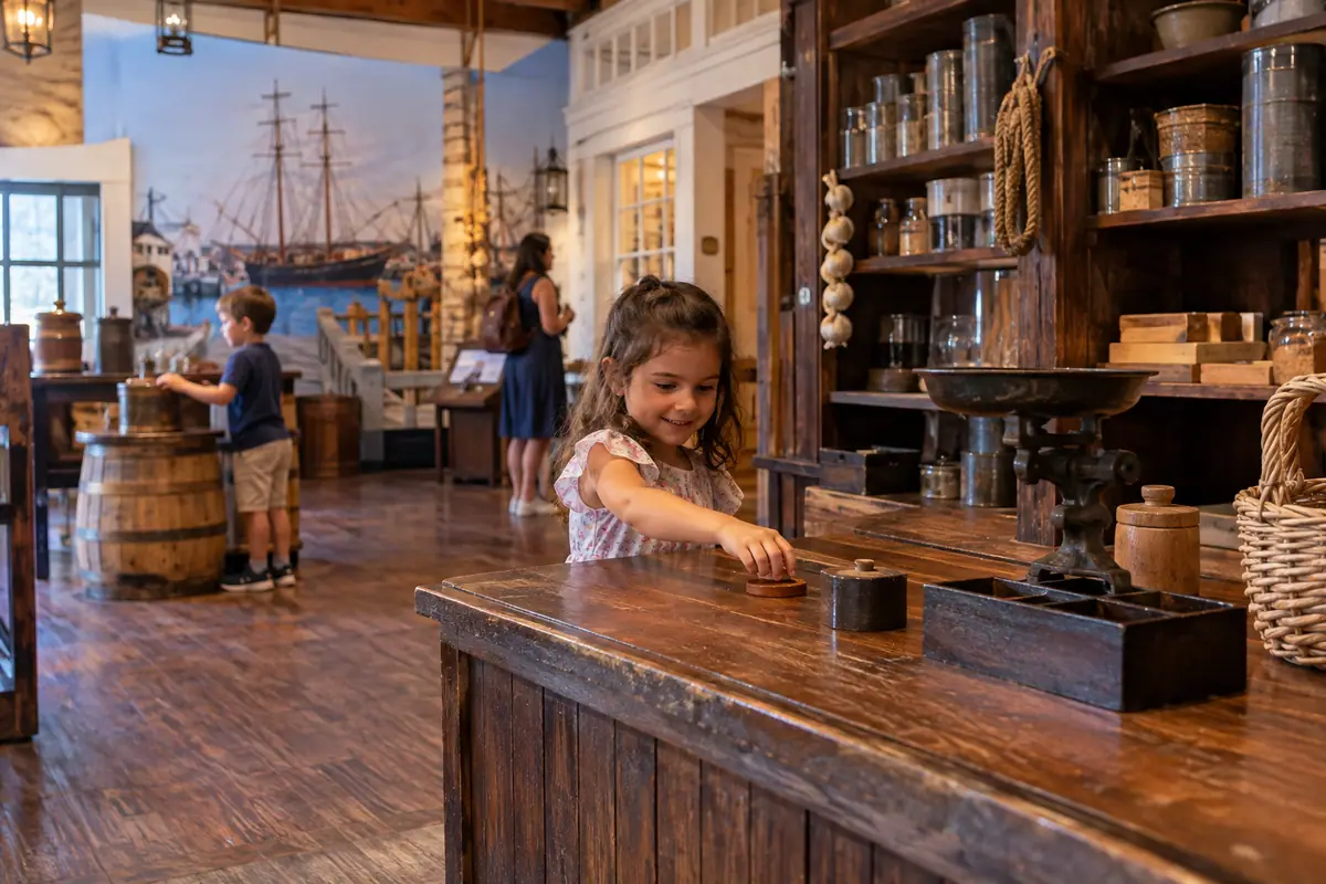 Photoreal travel-editorial view of Pensacola Children's Museum in Pensacola, Florida