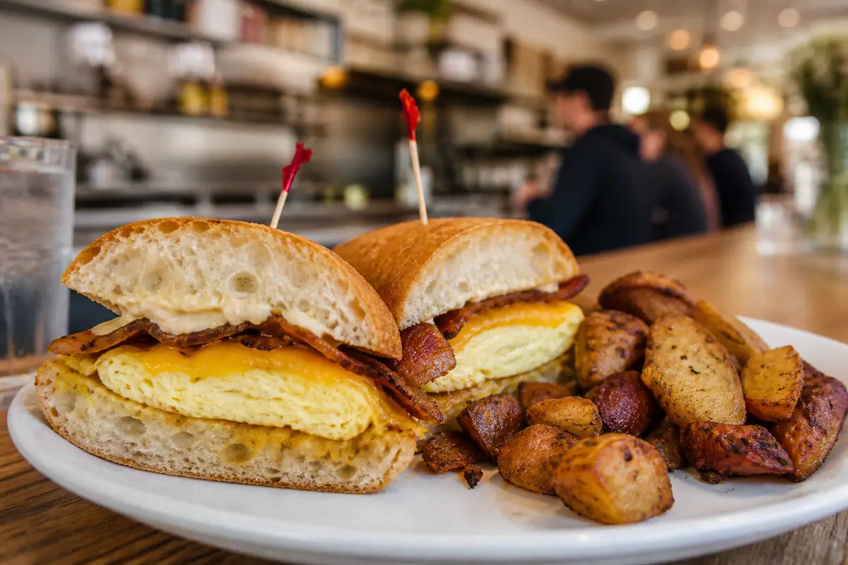 Photoreal sandwich and sides representing Middle Child Clubhouse in Philadelphia