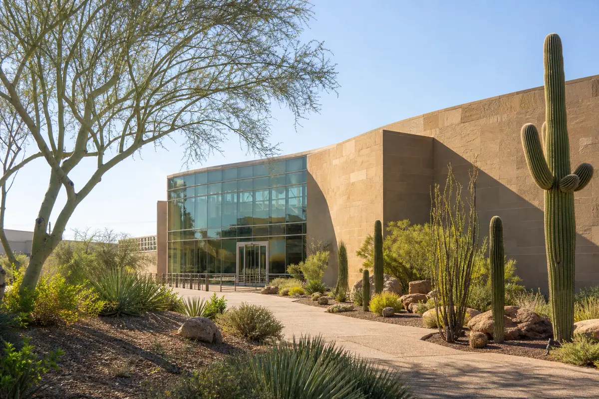 Photoreal view of Musical Instrument Museum in Phoenix