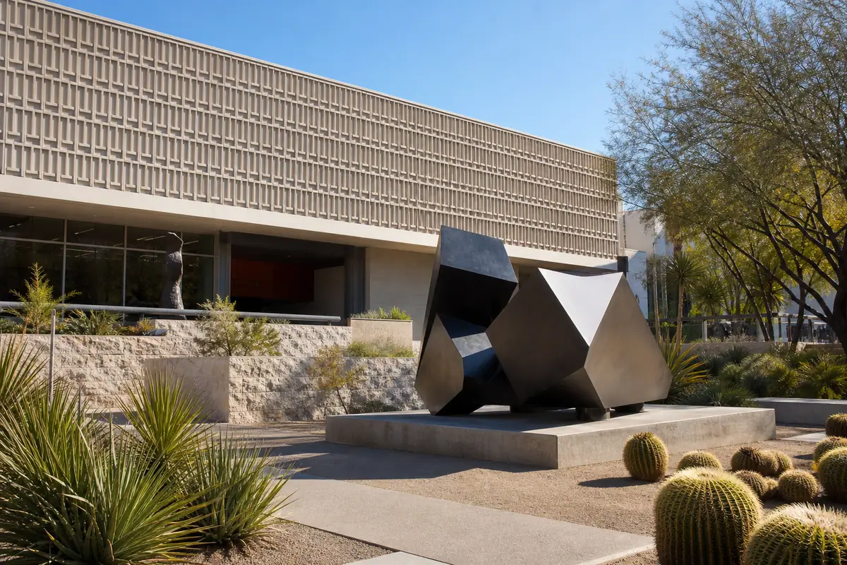 Photoreal view of Phoenix Art Museum in Phoenix
