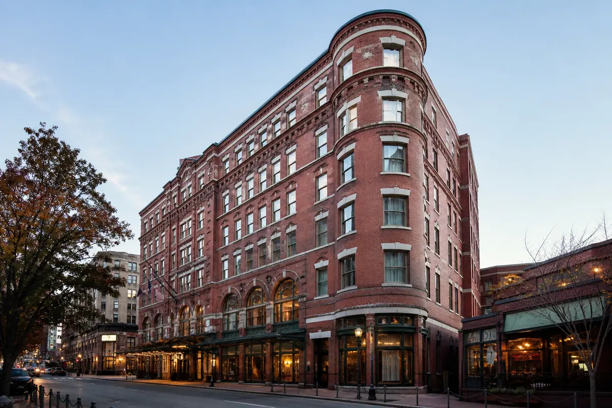 Photoreal exterior or public-space view of The Westin Portland Harborview in Portland, Maine