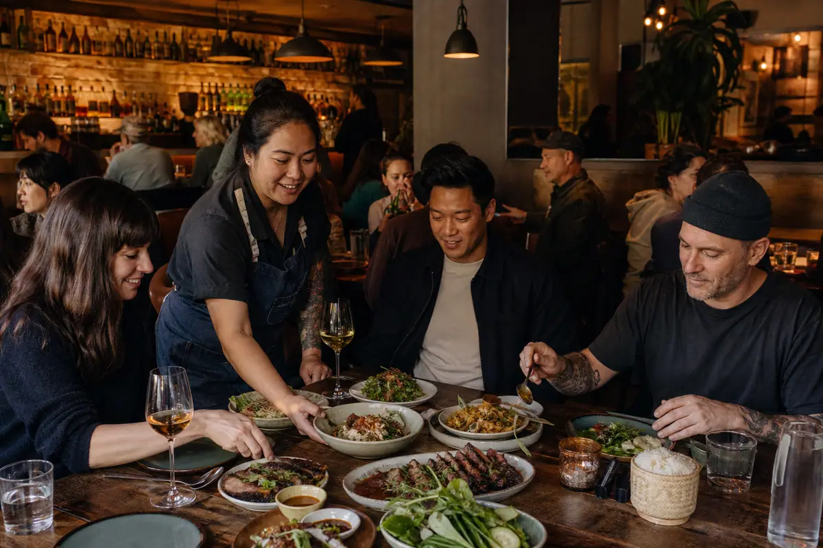 Photoreal dining or food scene representing Eem in Portland