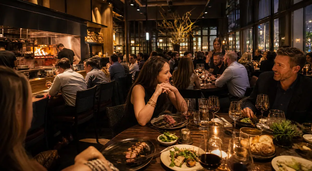 Photoreal dining or food scene representing Ox in Portland