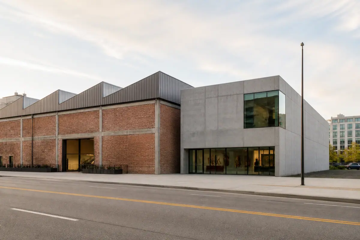 Photorealistic travel-editorial view of CAM Raleigh in Raleigh, North Carolina
