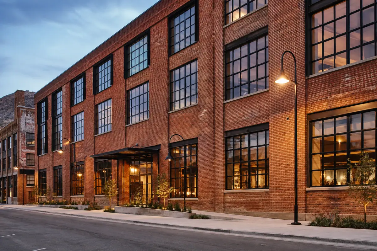 Photoreal editorial view of Evo Hotel in Salt Lake City