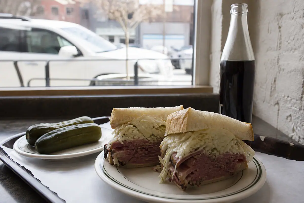 Photoreal editorial view of Feldman’s Deli in Salt Lake City
